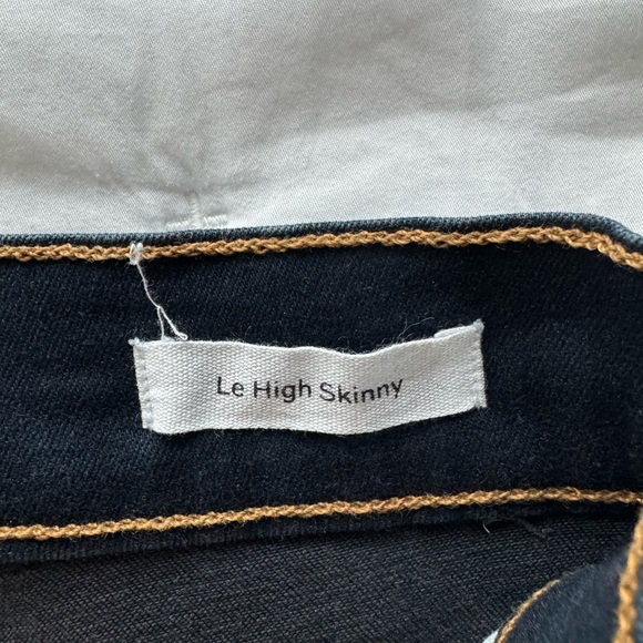 Frame Denim Le High Skinny Jeans - Dark Wash, Size: 26 - Picture 5 of 5